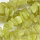 10 piece bundle of 36" strand of temp strung yellow jade chips.