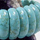 23mm Turquoise Howlite arch bracelet on elastic.