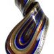 5 pc pack of  glass foil coil pendants. 33mm x 59mm