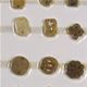 25 pc sheet of 20-30mm old jade piece with 2 holes.