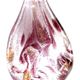 5 pc pack of large scoop glass foil pendants. 34mm x 64mm