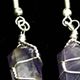 5 pair pack of wire wrapped amethyst point earrings. Points are appx 18mm long