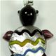 5 pc pack of turtle glass foil pendants.