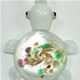 5 pc pack of turtle glass foil pendants.