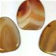 25 pc sheet of natural agate slice free form pendant.  Approx. 50mm