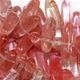 8" strand of Cherry Quartz stick chips.