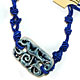 50 pc bag of glazed ceramic beads on a adjustable silk bracelet. Assorted colors.