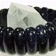 25mm blue goldstone arch bracelet on elastic.