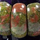 23mm Unakite arch bracelet on elastic.