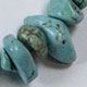 10 pc bag 7.5" elastic bracelet of approximately 10mm chunky style Turquoise Howlite chips.
