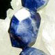 Faceted sodalite bracelet on elastic. Approx 13 x 18mm