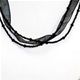 12 piece bag of 16" black seed bead and organza chokers with lobster clasp and 1 inch extender.