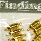 10 pair pack of gold 6 x 19mm magnetic clasp with ends.