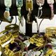 50 pc bag of adjustable waxed cord bracelet with glazed ceramic bead.