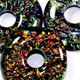 24mm dichroic glass donut pendant.