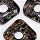 20mm dichroic glass square pendant.