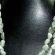 52" grey agate tumbled stone necklace.