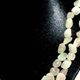 52" rose quartz tumbled stone necklace.