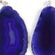 5 pair pack of purple agate slice earrings.