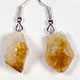 5 pair pack of plain citrine point earrings. approx 18-20mm