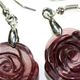 Mookaite rose earrings. 20mm