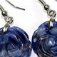 Sodalite rose earrings. 20mm