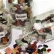 20 piece pack of mixed gemstone bottles. Approx. 3 inches. (.60 per bottle)
