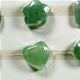 6 piece sheet of 25mm carved jade shape pendants w/ 2.5mm hole.