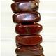 7 x 20mm double drilled gemstone stick elastic bracelet.