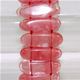 7 x 20mm double drilled gemstone stick elastic bracelet.