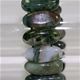 7 x 20mm double drilled gemstone stick elastic bracelet.