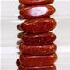 7 x 20mm double drilled gemstone stick elastic bracelet.