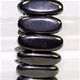 7 x 20mm double drilled gemstone stick elastic bracelet.