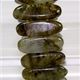 7 x 20mm double drilled gemstone stick elastic bracelet.