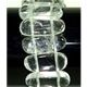 7 x 20mm double drilled gemstone stick elastic bracelet.