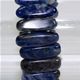 7 x 20mm double drilled gemstone stick elastic bracelet.