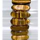 7 x 20mm double drilled gemstone stick elastic bracelet.