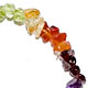 10 pc bag Chakra chip 7.5" bracelet on elastic.