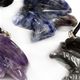 10 pc bag of assorted 25mm gemstone eagles on cord.
