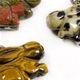 10 pc bag of assorted 25mm gemstone rabbits on cord.