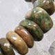 Gemstone nugget slice elastic bracelet. Approximately 6 x 12mm nuggets.