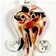 5 pc pack of octopus glass foil pendants.