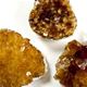 10 pc sheet of silver plated extra quality citrine cluster pendants. Appx. 25-30mm
