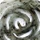 10 piece sheet of tourmalated quartz rose pendants with bail. 30mm