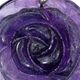 10 piece sheet of amethyst rose pendants with bail. 30mm