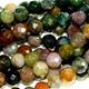16" strand of faceted 6mm round fancy jasper beads.
