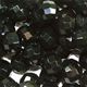 16" strand of faceted 8mm round black obsidian beads.