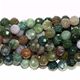 16" strand of faceted 8mm round fancy jasper beads.
