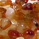 16" strand of tumbled carnelian.