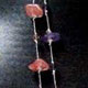 12 piece bag of assorted gemstone chip and silver thread necklaces. Each bag has 12 different types of stones. 34" long